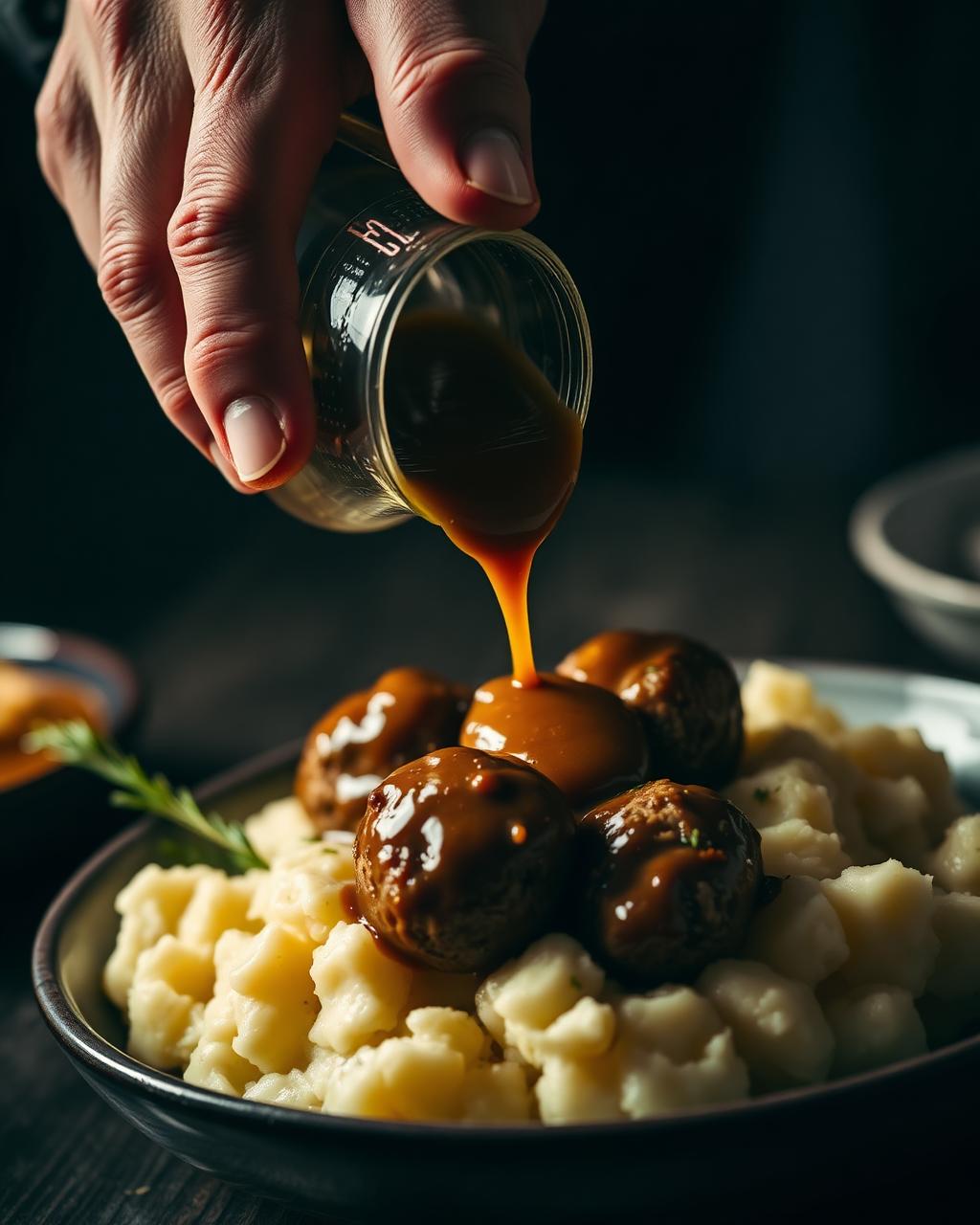 Köttbullar med gräddsås